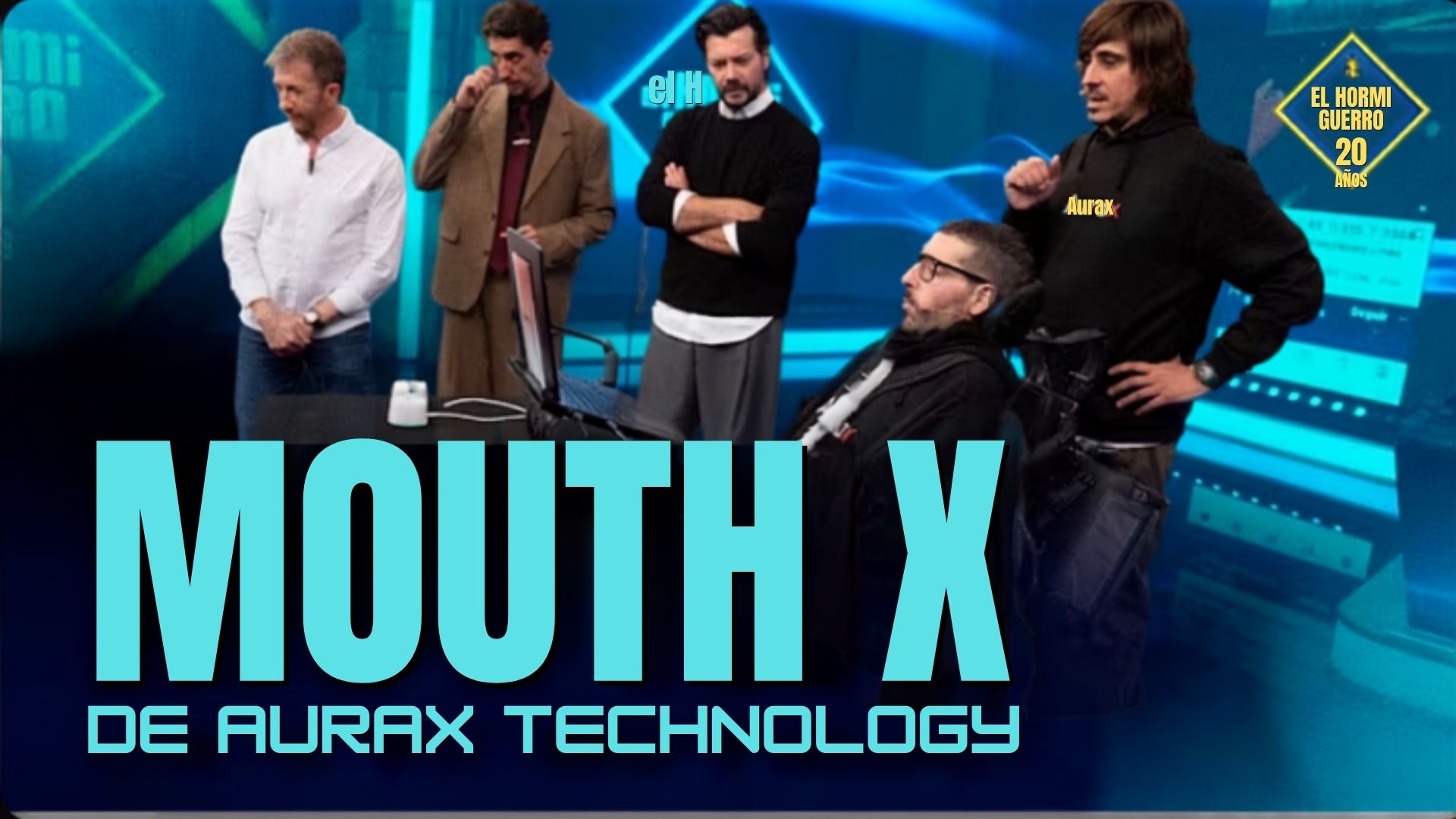 Armando Folgado y Álvaro Morte en el plató de El Hormiguero durante la presentación de MouthX